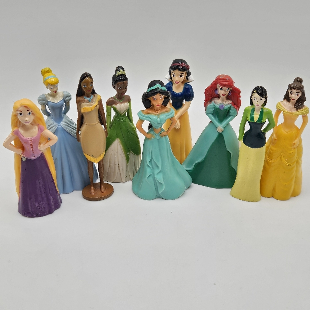 Disney Princess Figures or Cake Toppers Cinderella Tiana Snow White Ariel